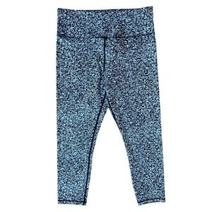 Zyia Active Women’s Soft ‘n Snug Black & White Mosaic Leggings, Size 12